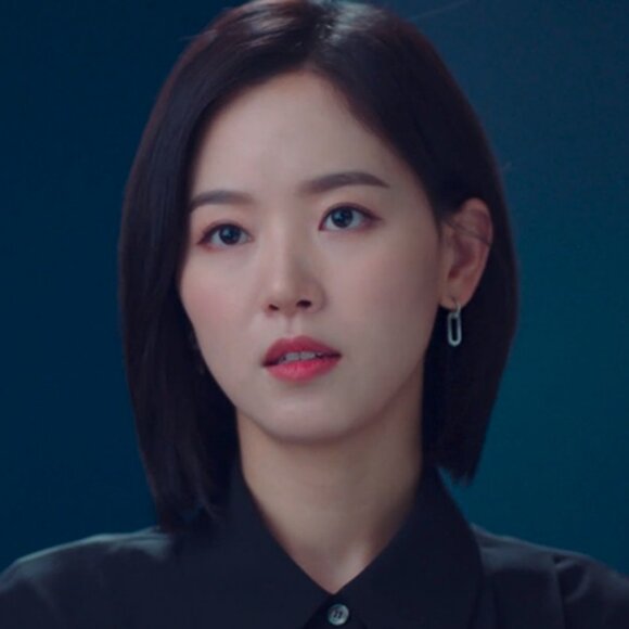 Rose Gold Crystal Chain Link Drop Earrings - Picture 6 of 6